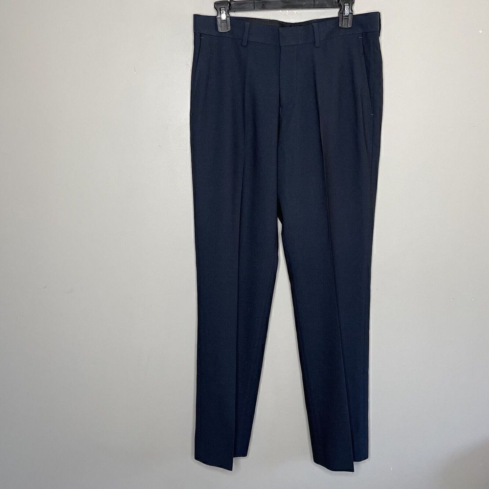 DOCKERS Pants Mens 31 x 32 Blue Modern Fit NEW Flat Front Dress Suit Stretch